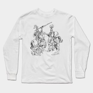 Medieval competition on horses - jousting Long Sleeve T-Shirt